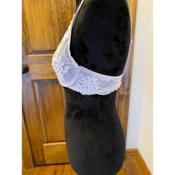 True  Bra Underwire Dusty Rose Pink Lacy 34 B Sexy Adjustable Straps - Picture 5 of 10